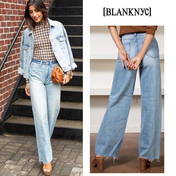 Blank NYC The Franklin Ribcage Wide Leg Jeans - NEW - Picture 6 of 6